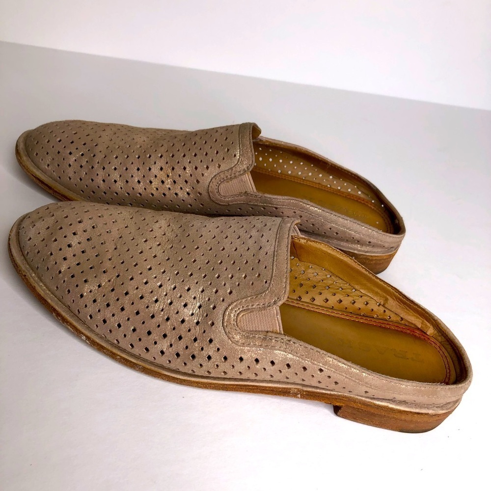 Trask Perforated Tan Loafers - Picture 2 of 11